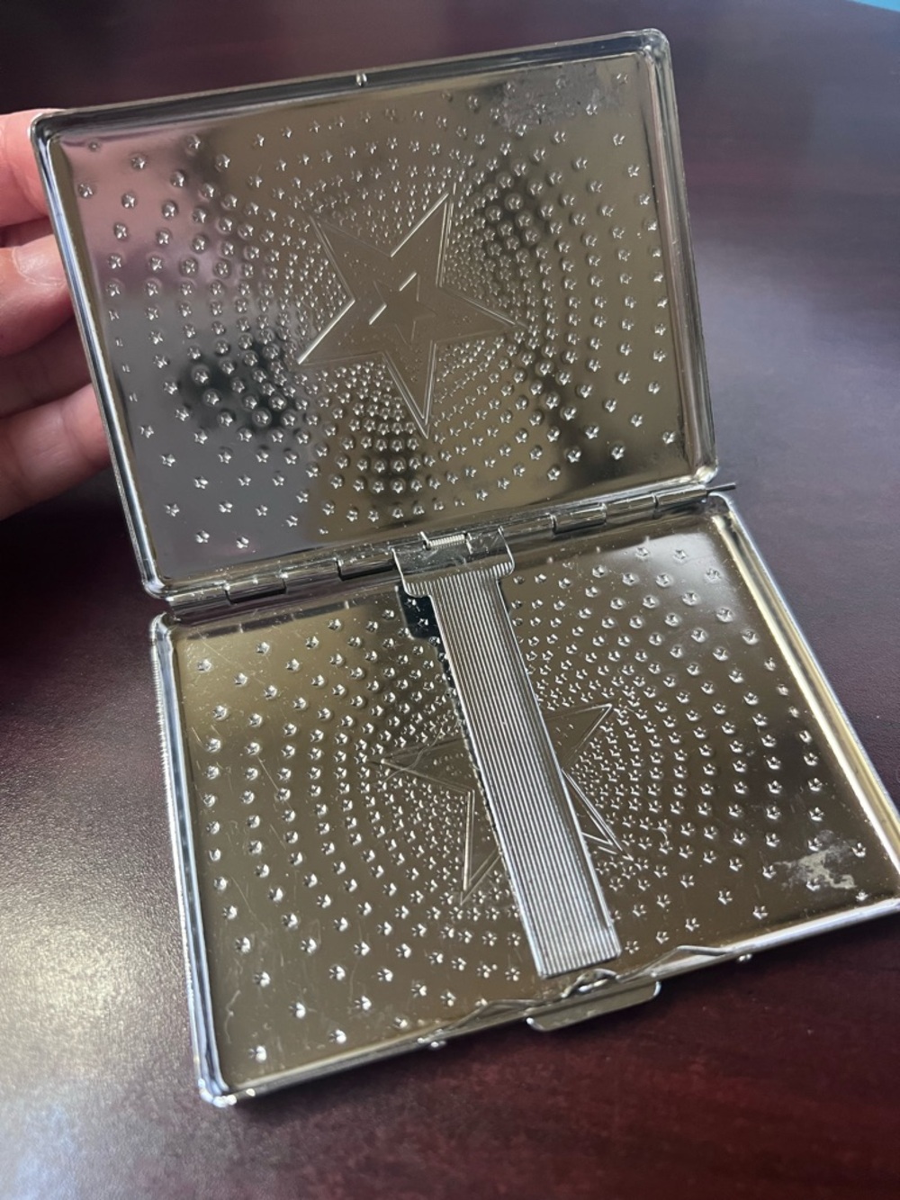 Silver Star Compact Card/Key Case - Picture 2 of 2